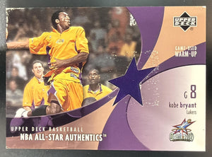 2002-03 Upper Deck Kobe Bryant #KB-AW NBA All Star Authentics: Warm Ups Lakers