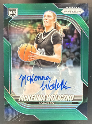 2025-26 Panini Prizm McKenna Woliczko #124 Prizms Auto Green