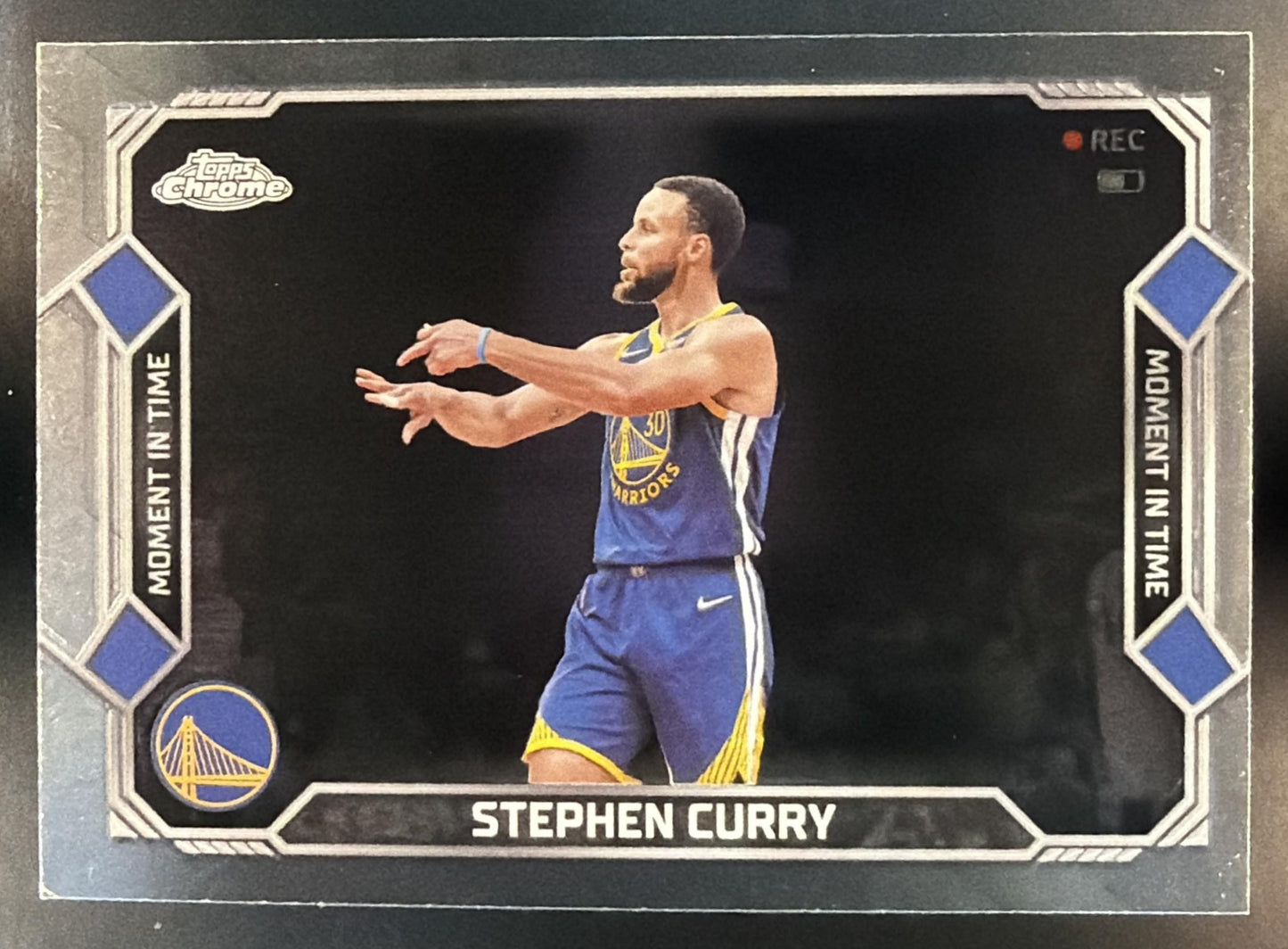 2025-26 Topps Chrome Update Stephen Curry #MT-2 Moment In Time Warriors — front