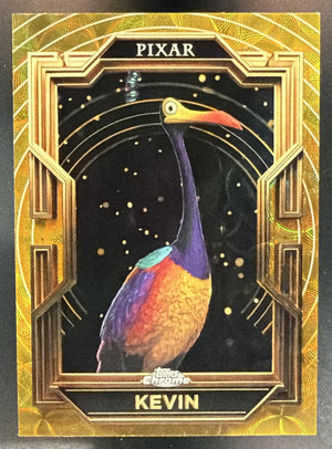2025 Topps Pixar Gold Kevin #51 Gilded Kaleidoscope Etch Refractor