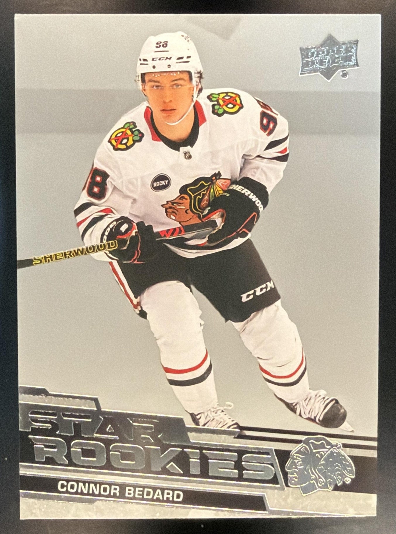2023-24 Upper Deck NHL Star Rookies Box Set Connor Bedard #1 RC Blackhawks — front
