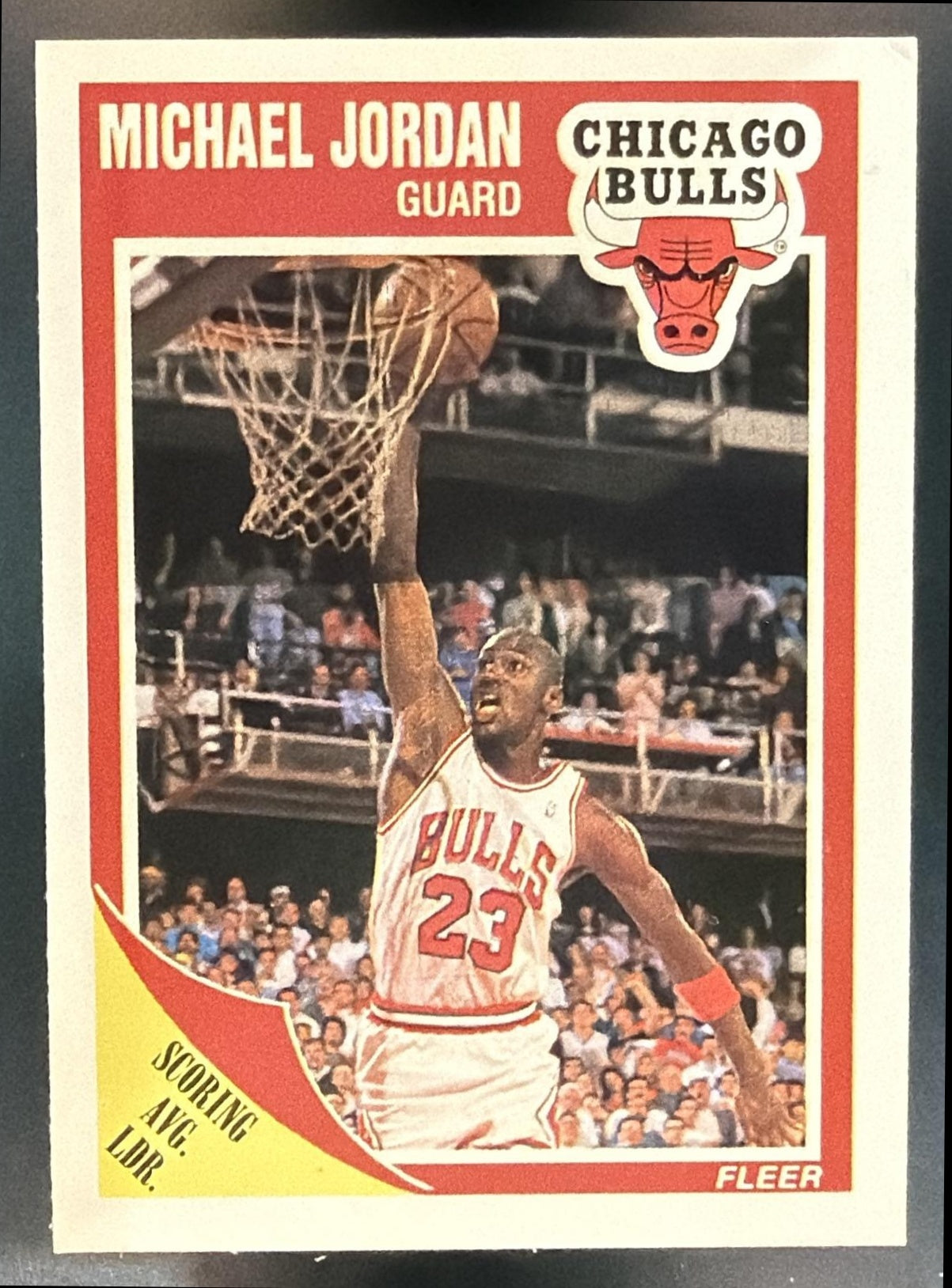 1989-90 Fleer Michael Jordan #21 Bulls — front