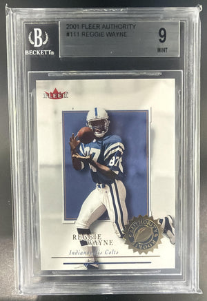 2001 Fleer Authority Reggie Wayne #111/1350 RC Colts