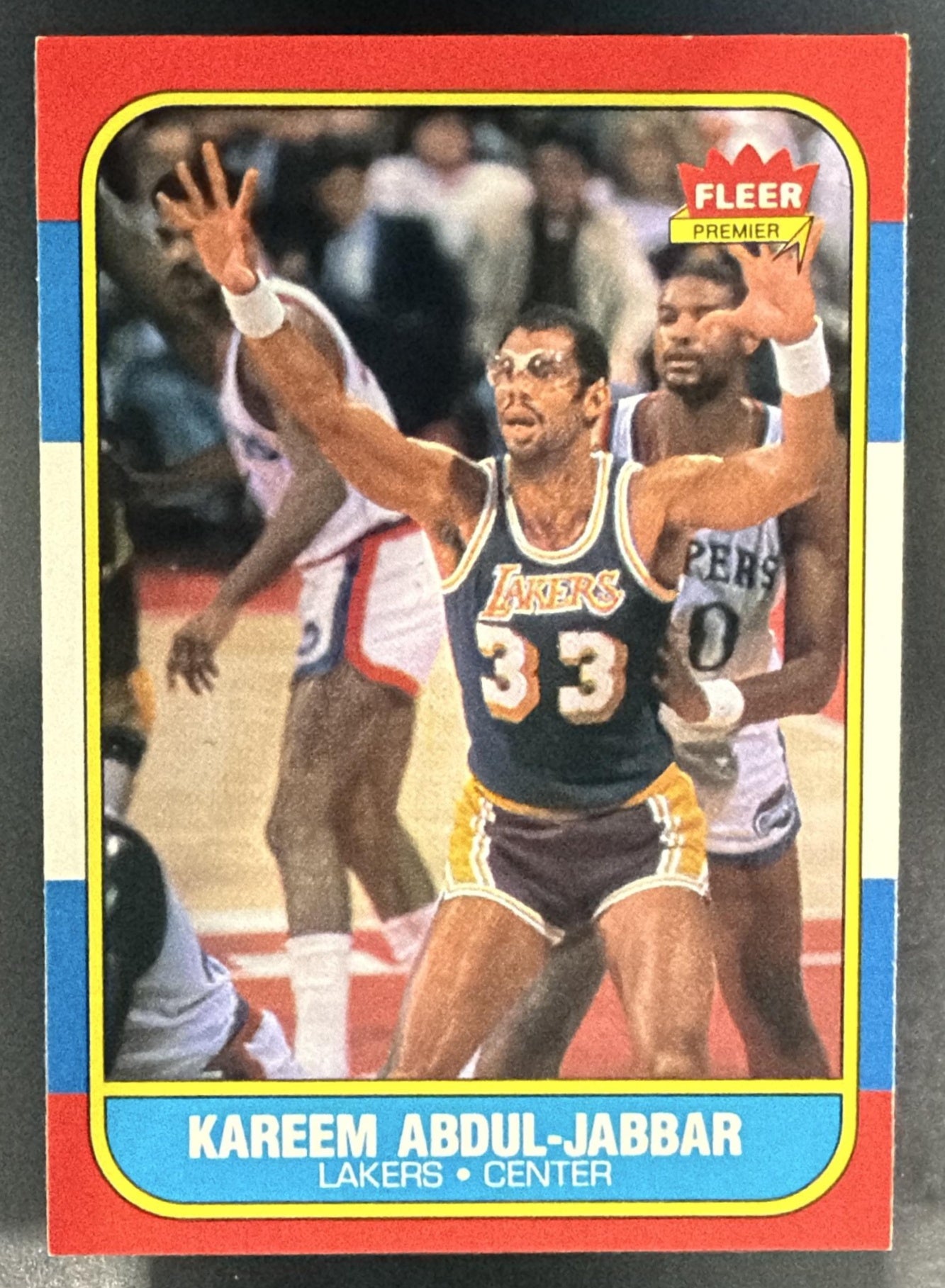 1986-87 Fleer Kareem Abdul-Jabbar #1 Lakers — front