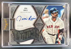 2025 Topps Five Star Jim Rice #PEP-JR Pre-Eminent Power 17/25 Auto Red Sox