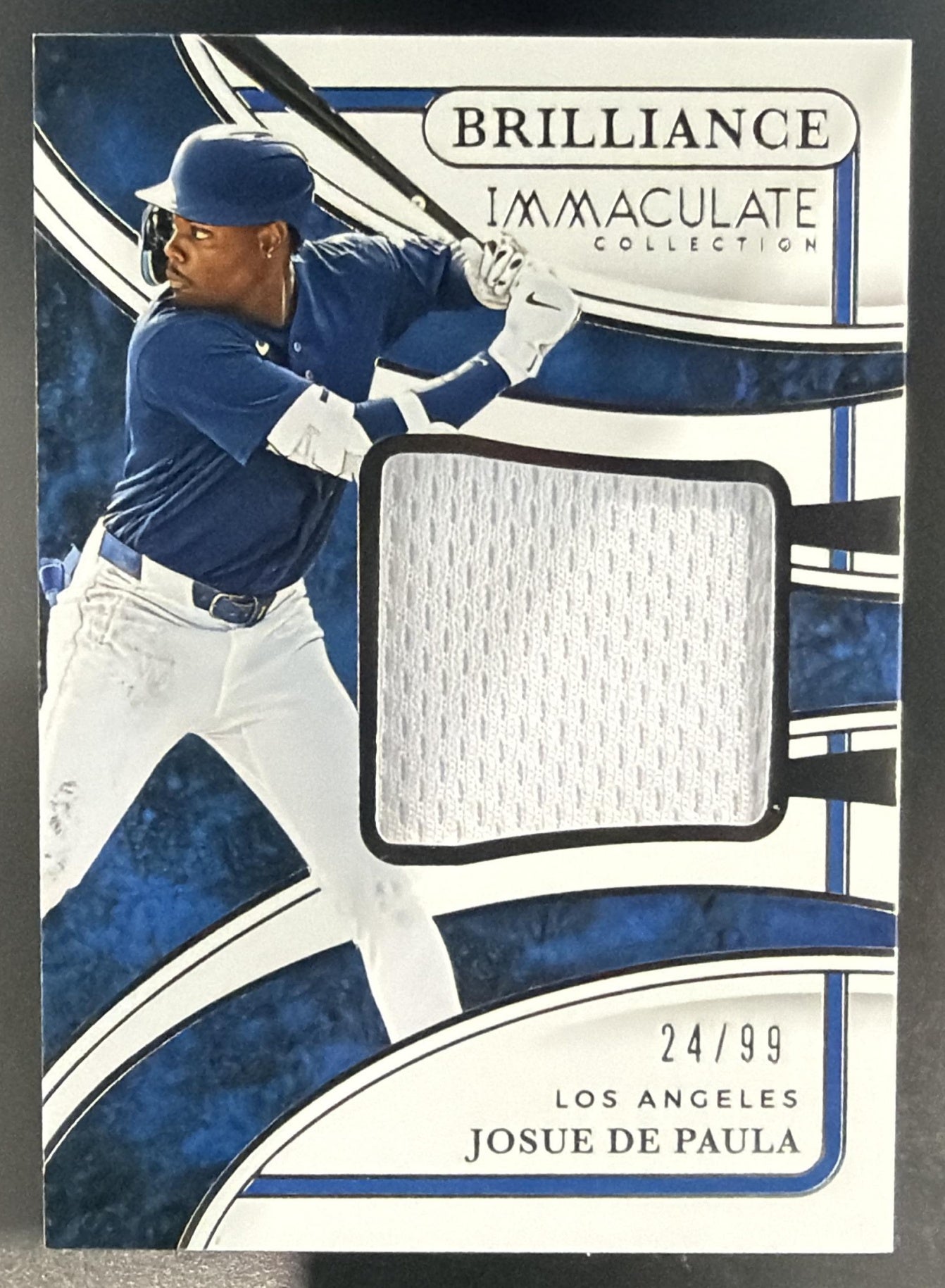 2026 Immaculate Collection Josue De Paula Brilliance Memorabilia /99 MEM RC — front