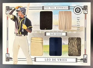 2024 Panini Boys of Summer Leo De Vries Five Tool Player Materials /149 MEM