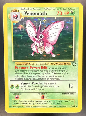 1999 Pokemon Jungle Venomoth #13/64 Holo