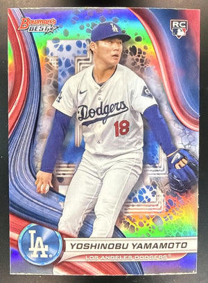 2024 Bowman's Best Yoshinobu Yamamoto #34 Refractor RC Dodgers