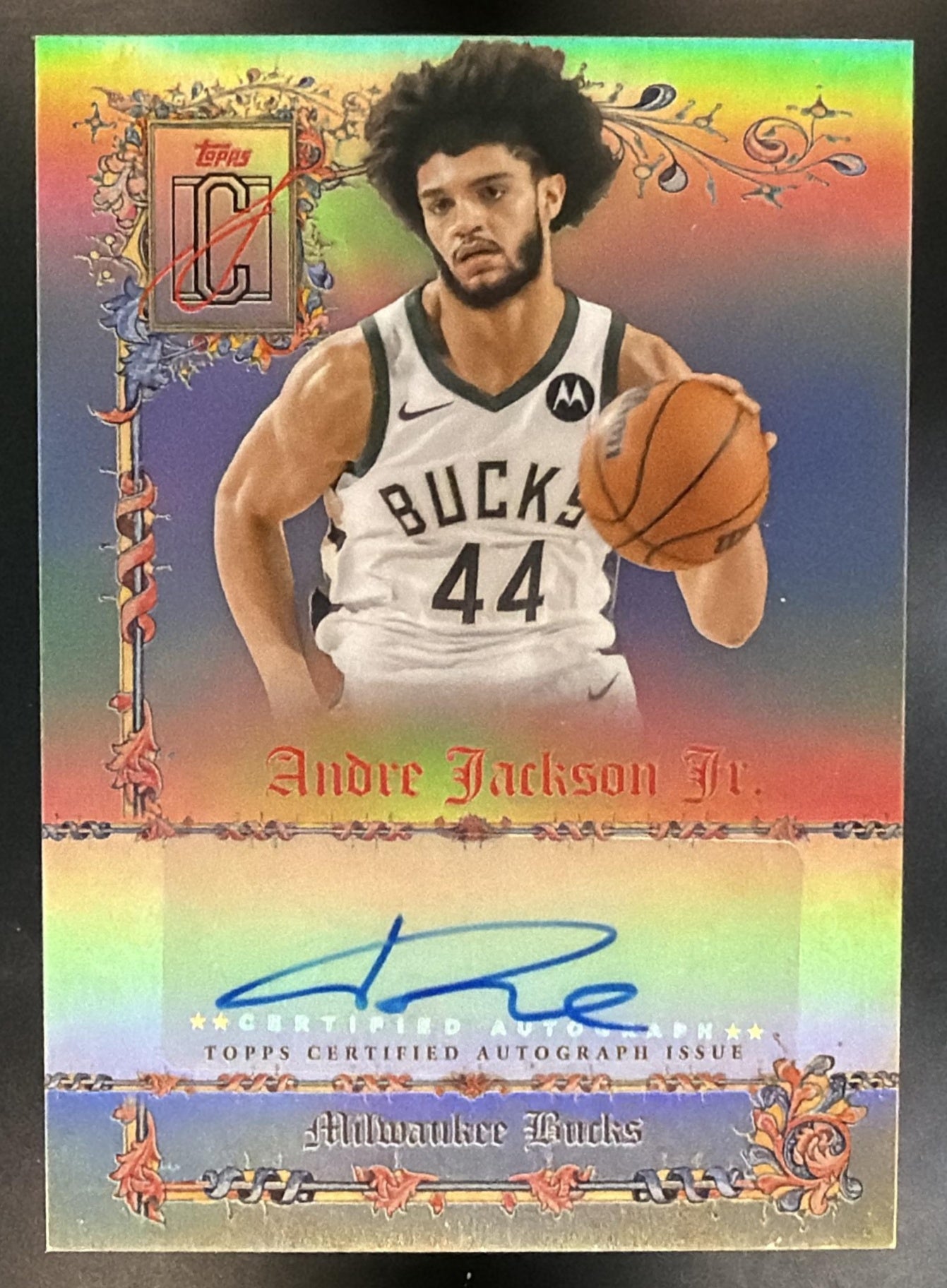 2025-26 Topps Signature Class Andre Jackson Jr. #MS-AJ Manuscripts Auto Bucks — front
