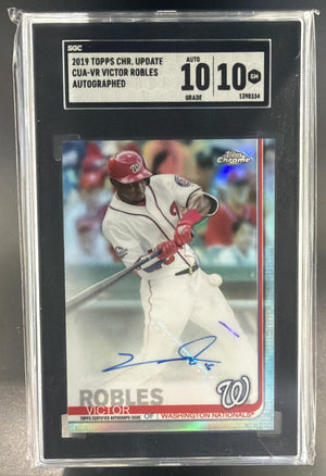 2019 Topps Chrome Update Victor Robles #CUA-VR Auto Nationals SGC 10