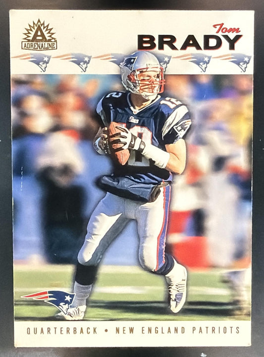 2002 Pacific Adrenaline Tom Brady #163 Patriots — front