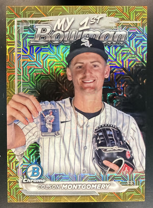 2024 Bowman Chrome Colson Montgomery My 1st Prospect Gold Mojo Refractor /50