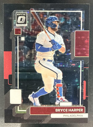 2022 Panini Donruss Optic Bryce Harper #200 Black Stars Prizm 46/149 Phillies