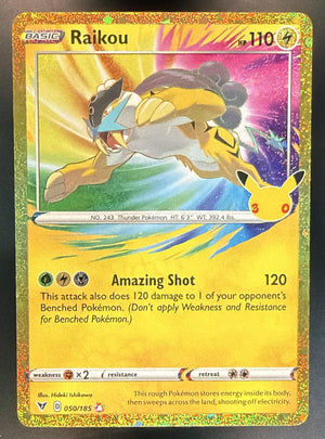2026 Pokemon 30th Celebration Raikou #050/185 Classic Collection [Vivid Voltage]