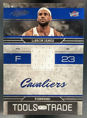2009 Panini Absolute Memorabilia LeBron James Tools of the Trade Relic Blue /100