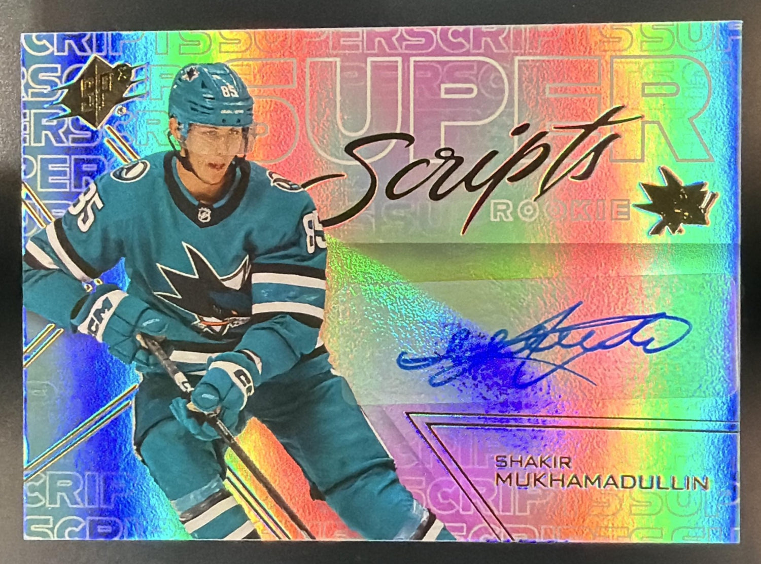 2024 Upper Deck SPx Shakir Mukhamadullin #SSR-SM SuperScripts Rookies Auto — front