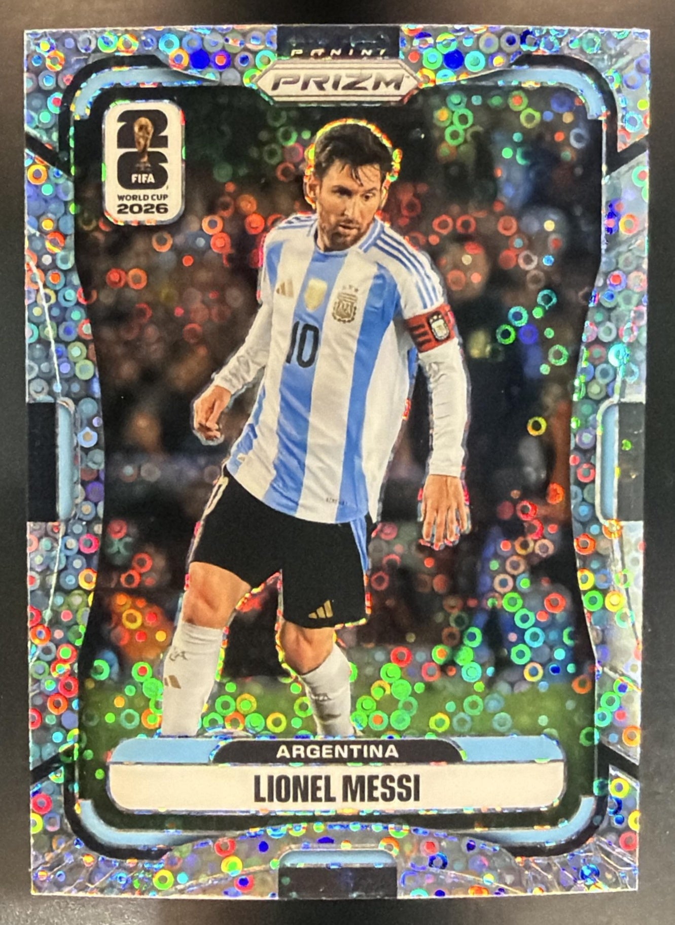 2026 Panini Prizm World Cup Lionel Messi #10 Disco Argentina — front