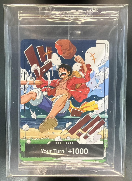 OP17 One Piece Pre Release Event Don Luffy Sealed — front