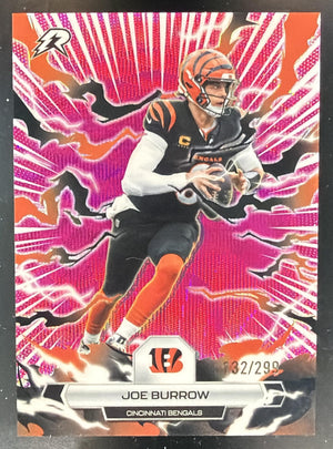 2025 Topps Resurgence Joe Burrow #19 Magenta Surge Refractor 132/299 Bengals