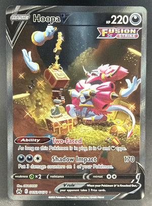 2023 Pokemon Sword & Shield Crown Zenith Hoopa V #GG53/GG70 Galarian Gallery