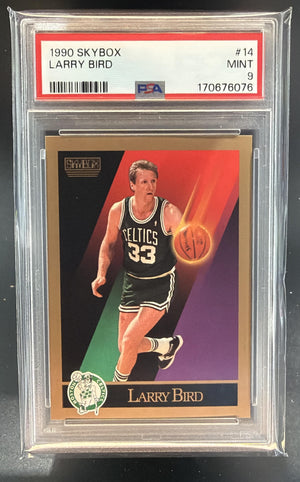 1990-91 Skybox Larry Bird #14 Celtics PSA 9