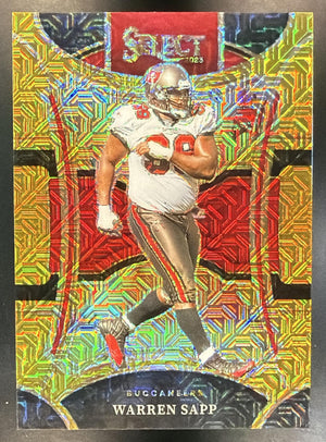 2023 Panini Select Warren Sapp #490 Gold Prizms /10 Suite Buccaneers