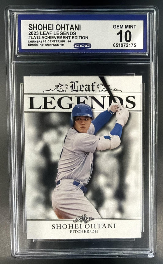 2023 Leaf Legends Shohei Ohtani CCG 10 — front