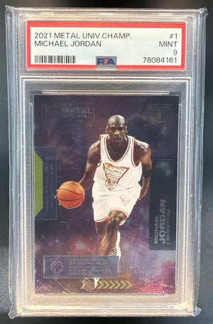 2021 Skybox Metal Universe Champions Michael Jordan #1 PSA 9