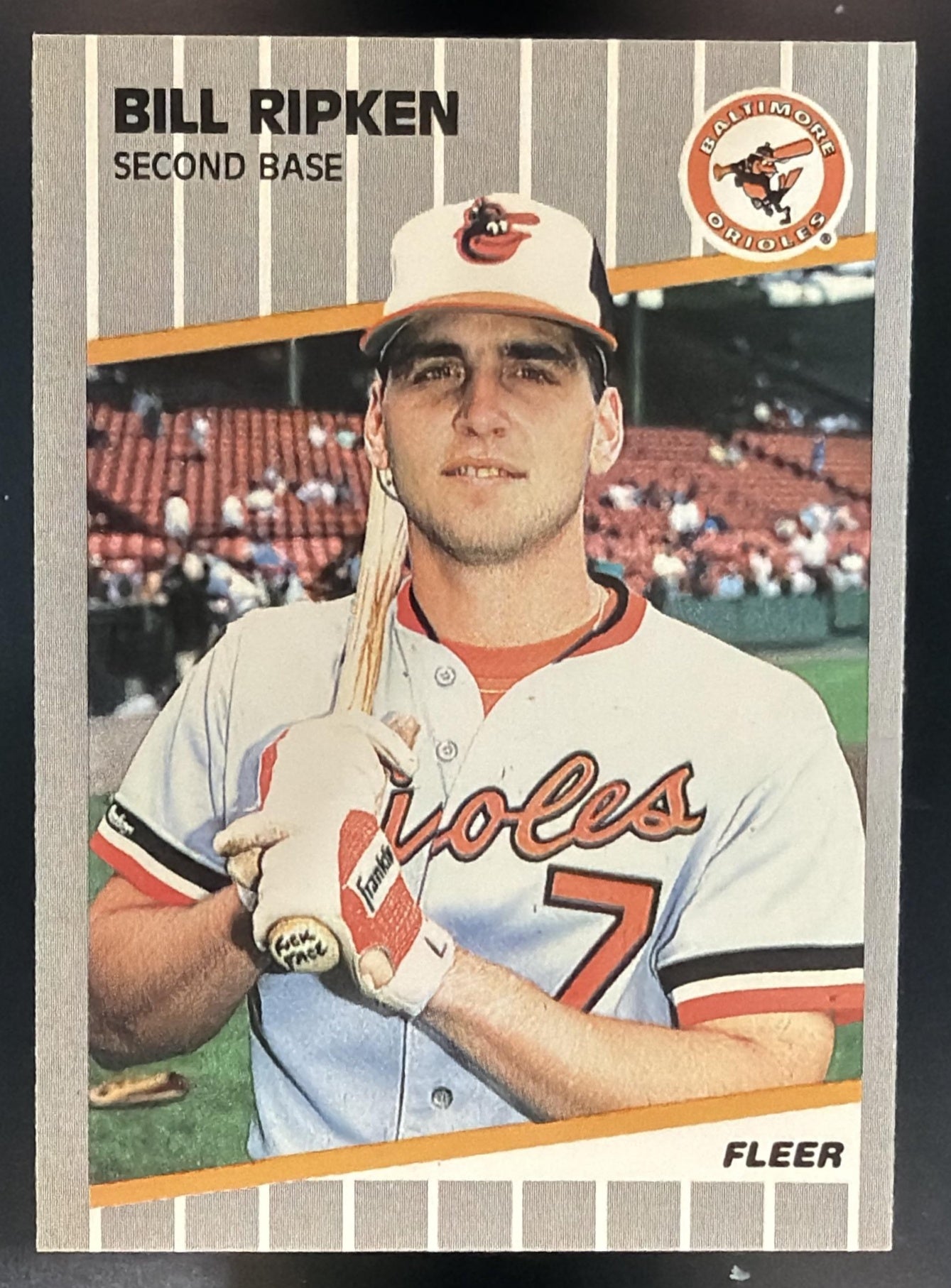 1989 Fleer Bill Ripken #616 FF Knob Orioles — front