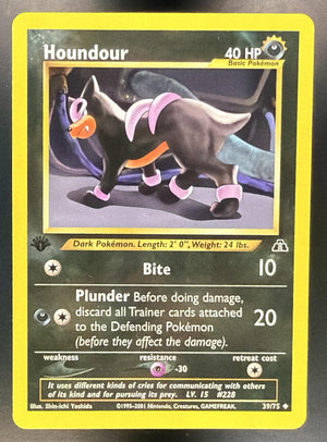 2001 Pokemon Neo Discovery Houndour #39/75