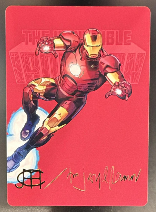 MTG The Invincible Iron Man Art Card Gold Stamped Signature 29/45 — front
