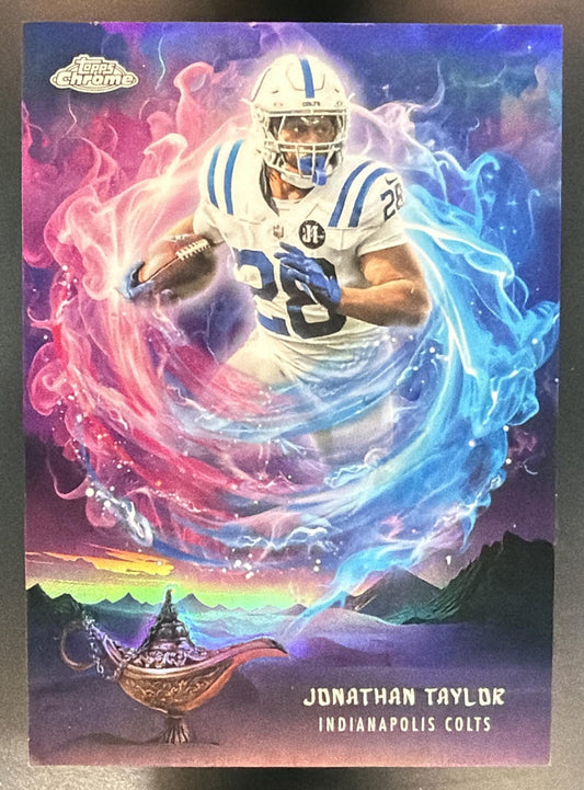 2025 Topps Chrome Jonathan Taylor #GG-24 Game Genies SSP Colts — front