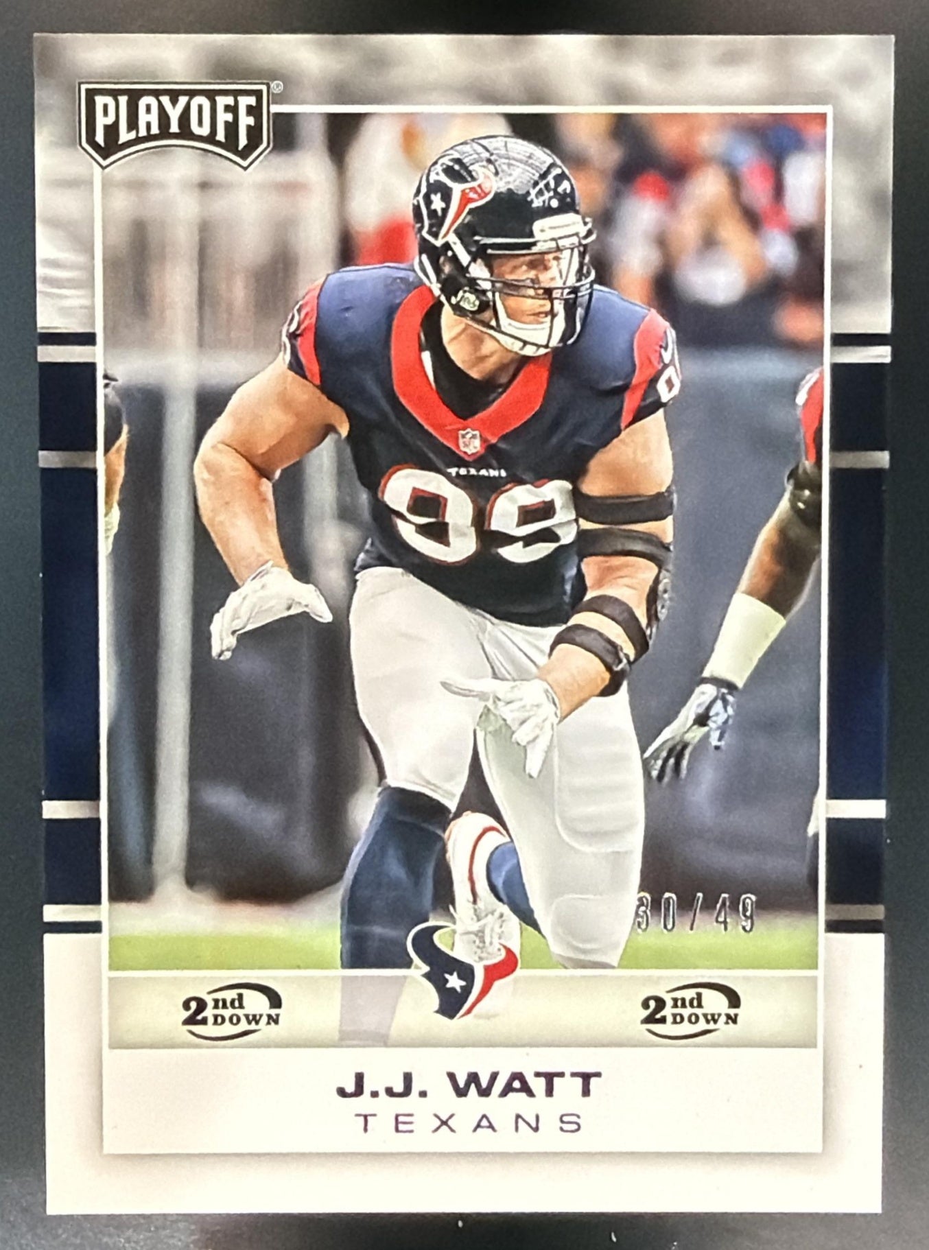 2017 Panini Playoff J.J. Watt #33 2nd Down 30/49 Texans — front