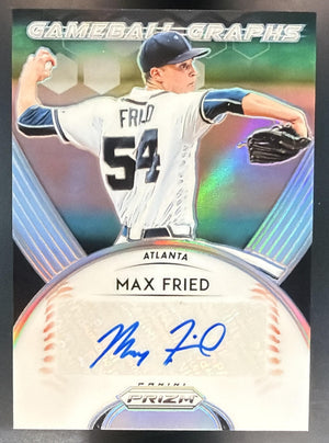 2019 Panini Prizm Max Fried #GB-MF Game Ball Graphs Braves