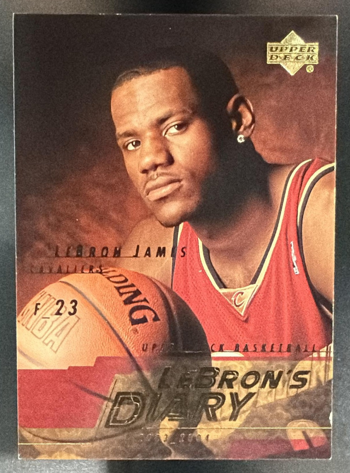 2003-04 Upper Deck LeBron James #LJ10 LeBron's Diary RC Cavaliers — front