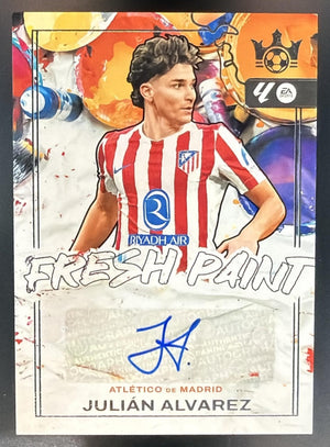 2025 Panini Pitch Kings La Liga Julian Alvarez #FP-JA Fresh Paint Auto