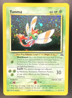 2001 Pokemon Neo Discovery Yanma #17/75 Holo