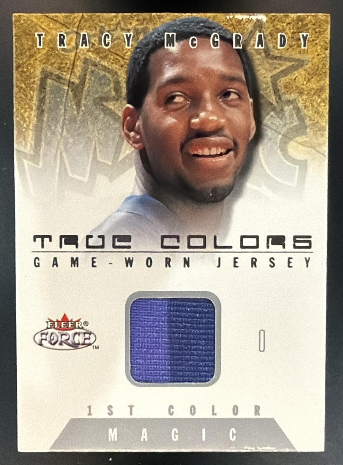 2001 Fleer Force Tracy McGrady True Colors Jerseys /100 MEM — front