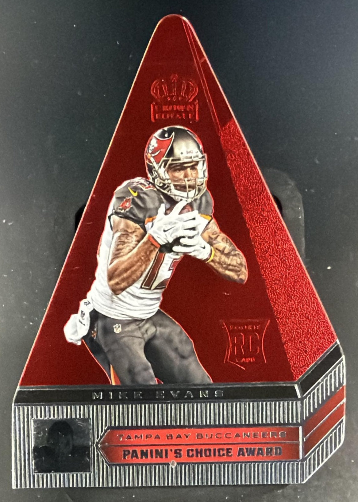 2014 Panini Crown Royale Mike Evans #PC5 Panini's Choice Red RC Buccaneers — front