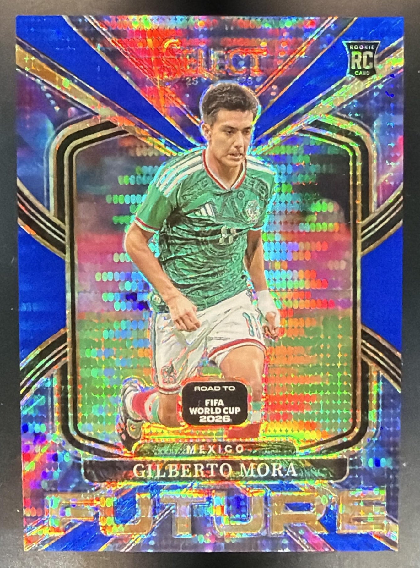 2025 Panini Select Road to FIFA World Cup Gilberto Mora #17 Future Blue Pulsar — front