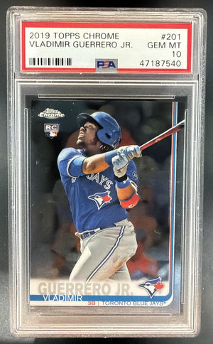 2019 Topps Chrome Vladimir Guerrero Jr. #201 RC Blue Jays PSA 10