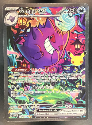 2026 Pokemon 30th Celebration Gengar ex #154/128 Special Illustration Rare