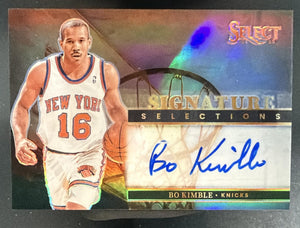 2024-25 Panini Select Bo Kimble #SS-KIM Signature Selections Auto Knicks