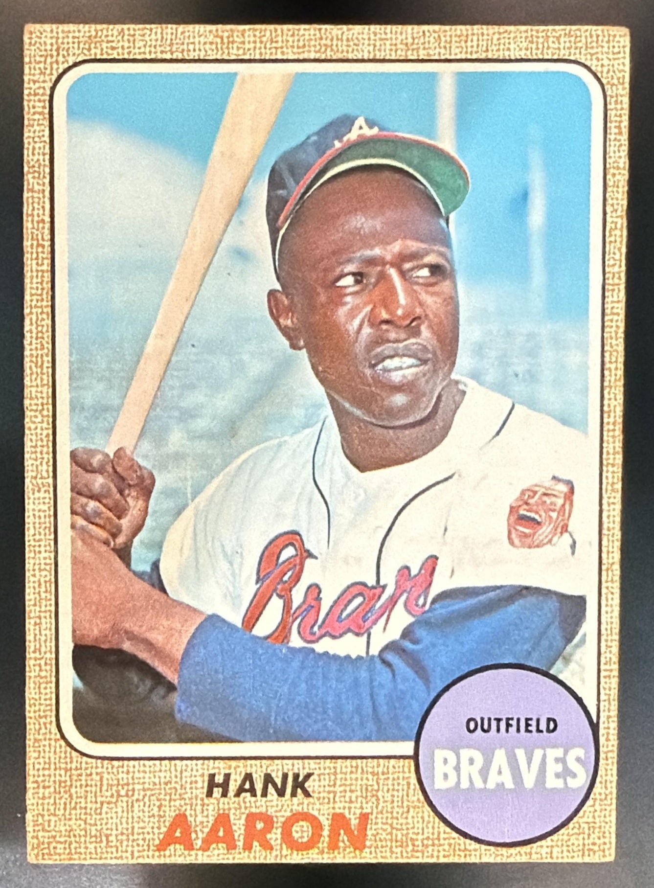 1968 Topps Hank Aaron #110 Braves — front