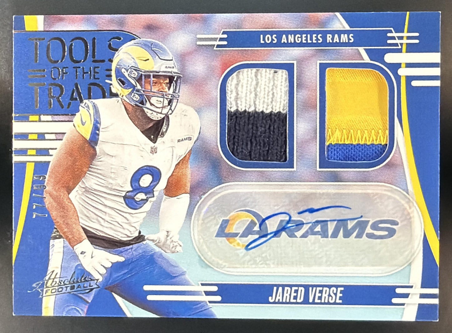 2025 Panini Absolute Jared Verse Tools of the Trade Double Autos /99 MEM — front