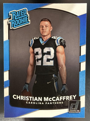 2017 Panini Donruss Christian McCaffrey #318 RC Rated Rookie Panthers