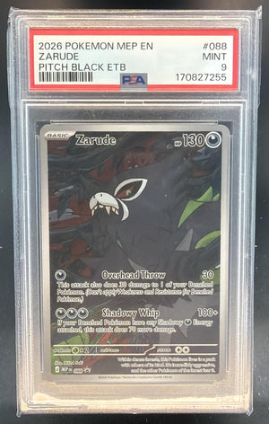 2026 Pokemon MEP Black Star Promos Zarude #088 PSA 9