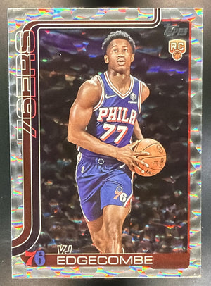 2025-26 Topps VJ Edgecombe #203 Crackleboard Foil