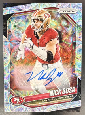 2025 Panini Prizm Nick Bosa #219 Choice Auto 8/50 49ers